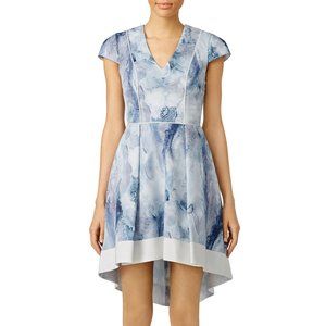 Blue Ayla Watercolor Dress by Nha Khanh